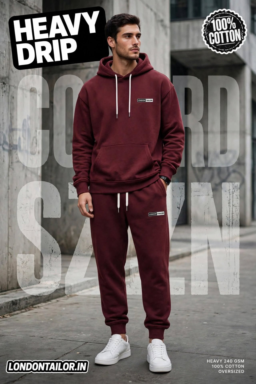 Unisex Co-ord Sets | Maroon |