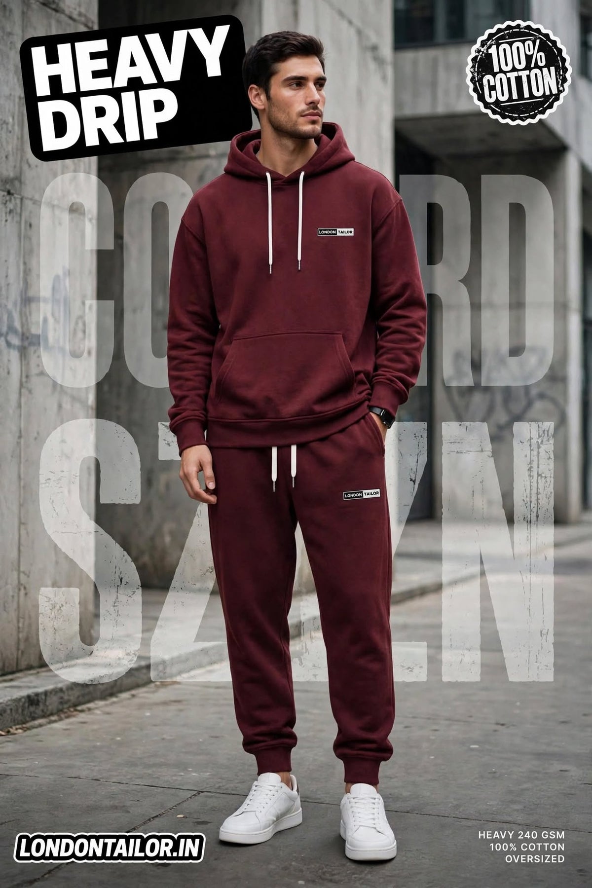Unisex Co-ord Sets | Maroon |