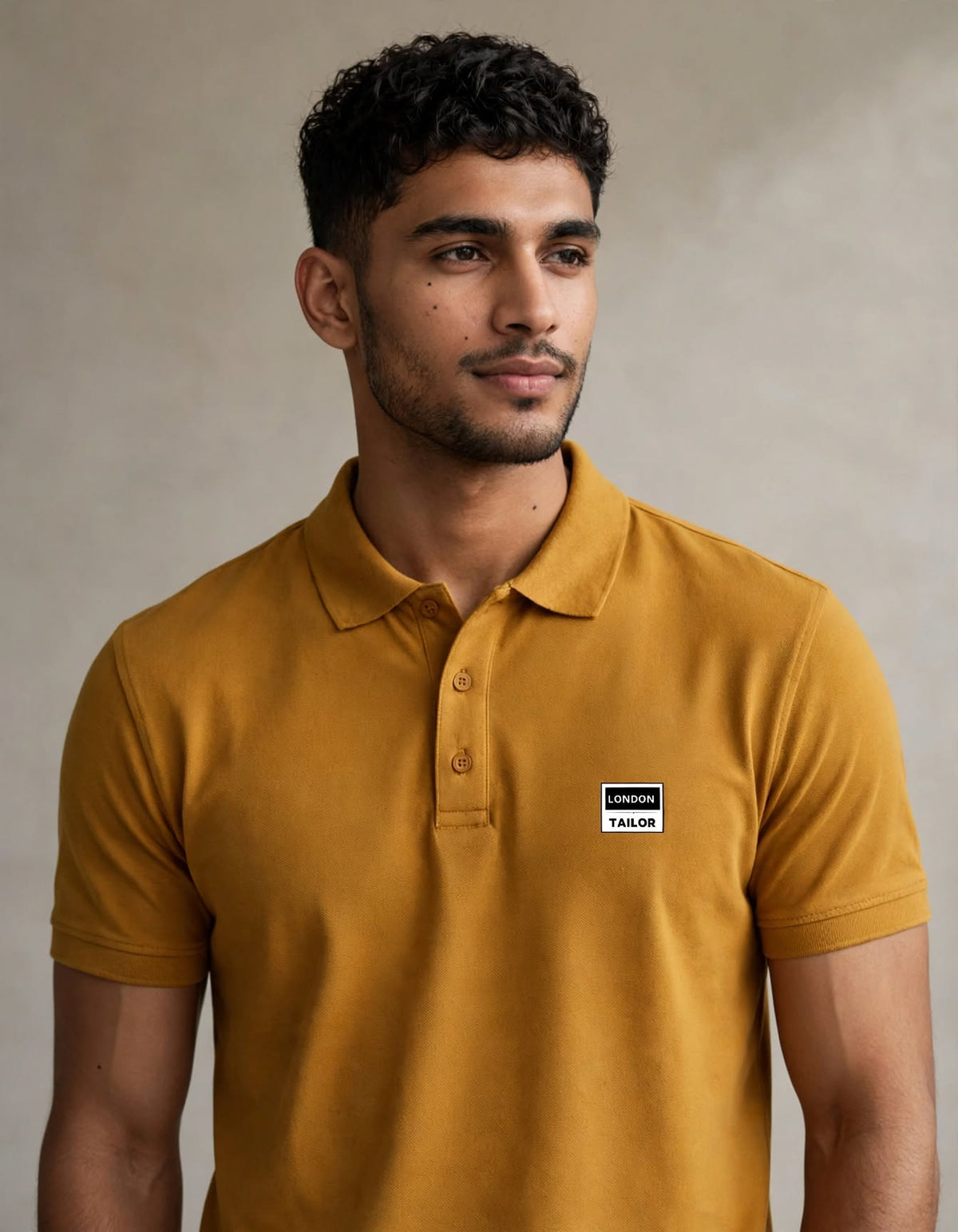 Men's Polo T-shirt | Mustard Yellow |