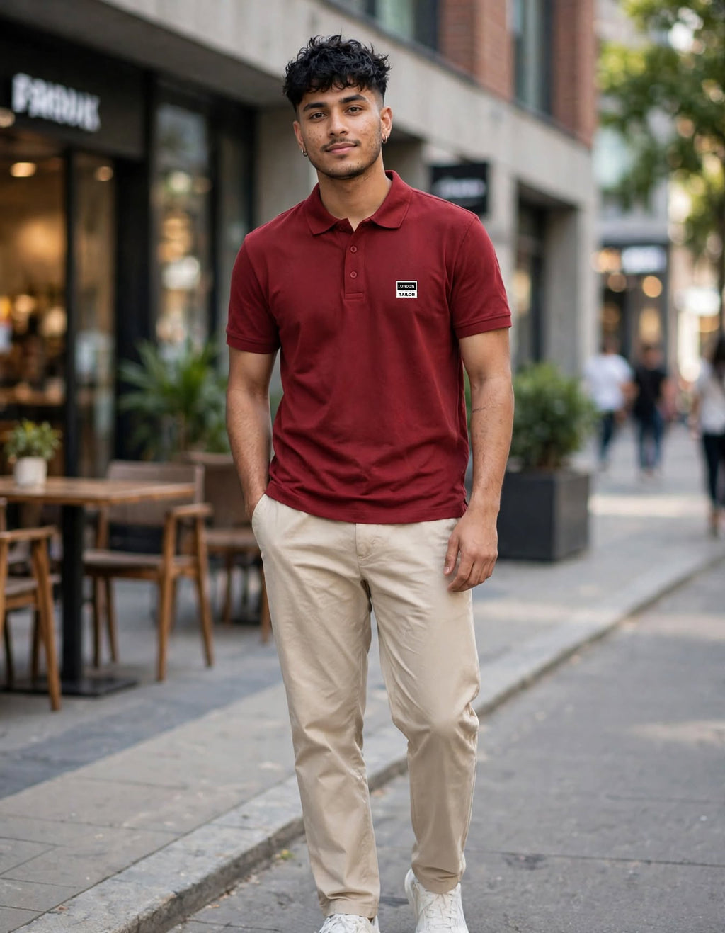 Men's Polo T-shirt | Brick Red |