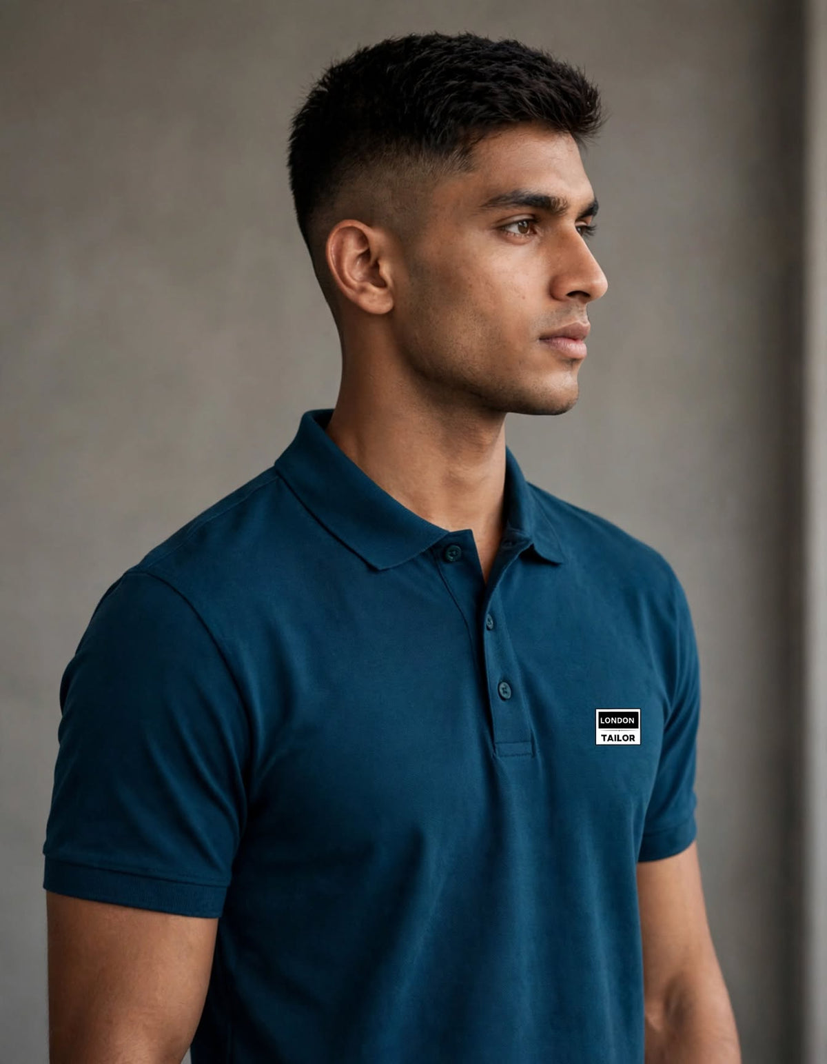 Men's Polo T-Shirt |  Petrol Blue |