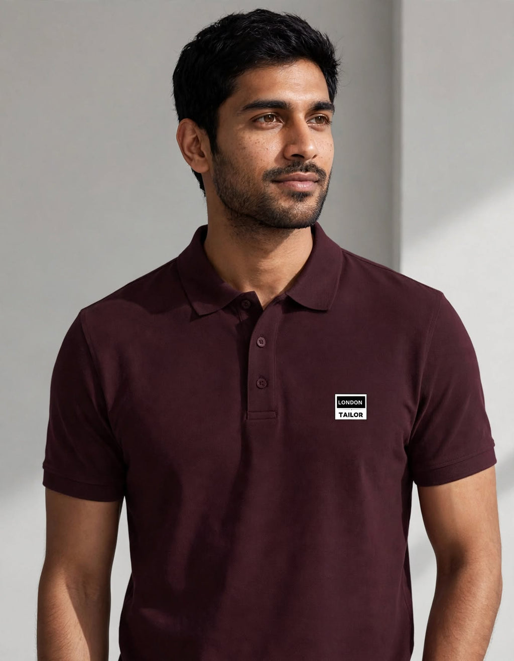 Men's Polo T-Shirt | Maroon |