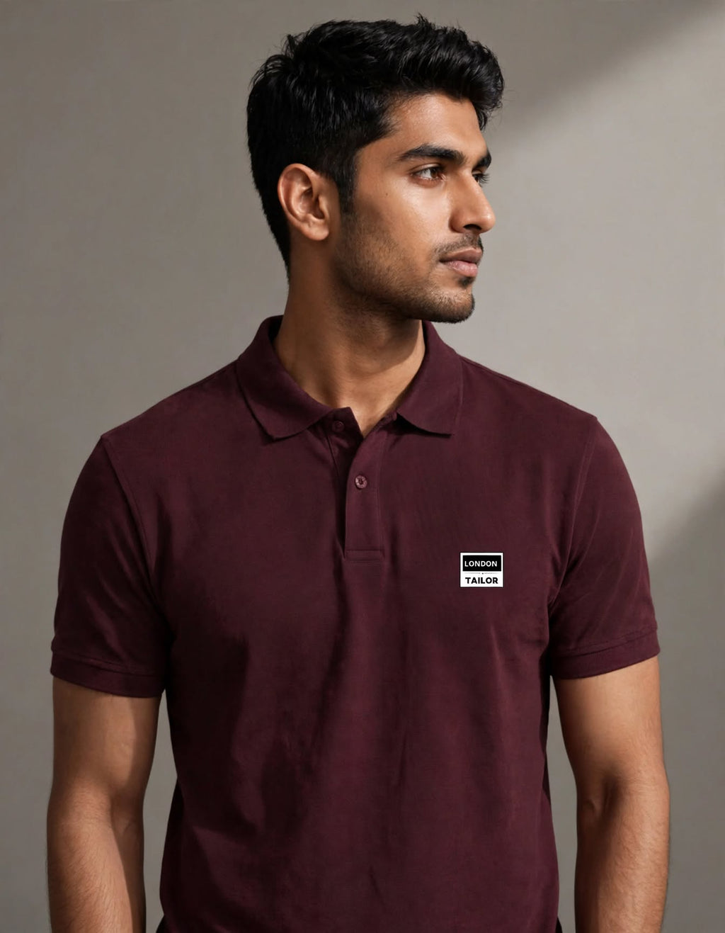 Men's Polo T-Shirt | Maroon |