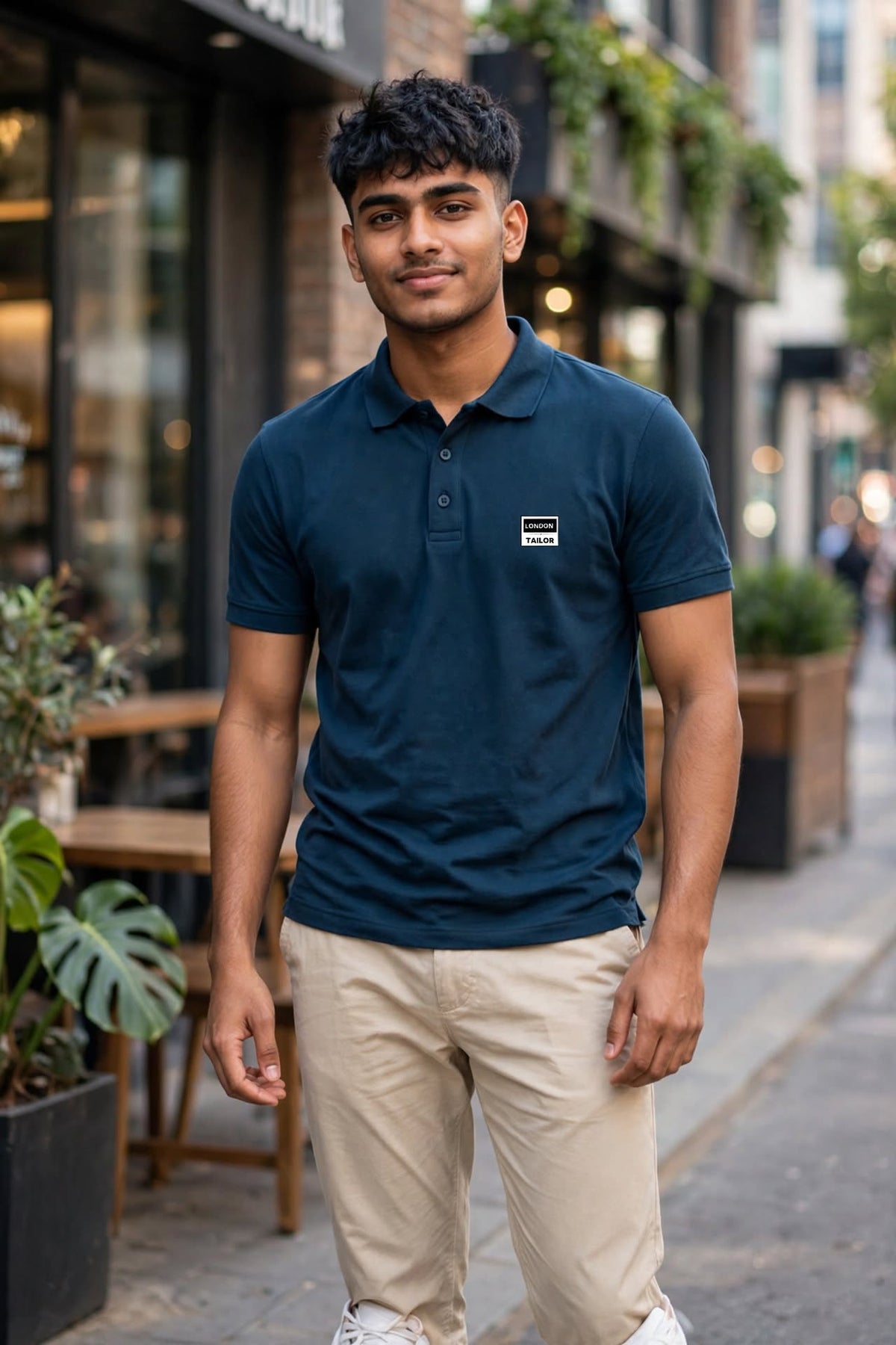 Men's Polo T-Shirt |  Petrol Blue |