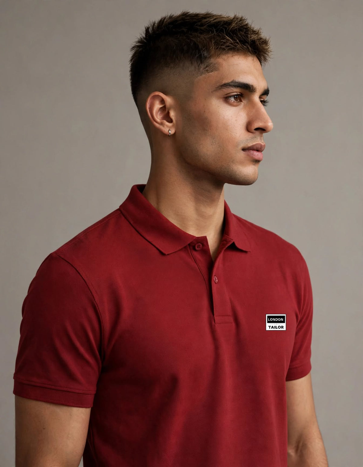 Men's Polo T-shirt | Brick Red |